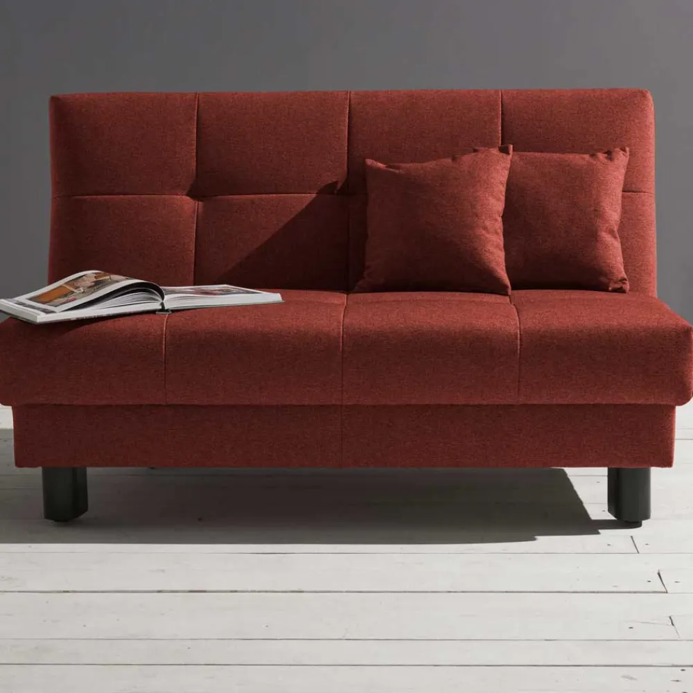 Wohnen Betten|Sofas<Flachgewebe Schlafsofa in Dunkelrot - Ciabeta