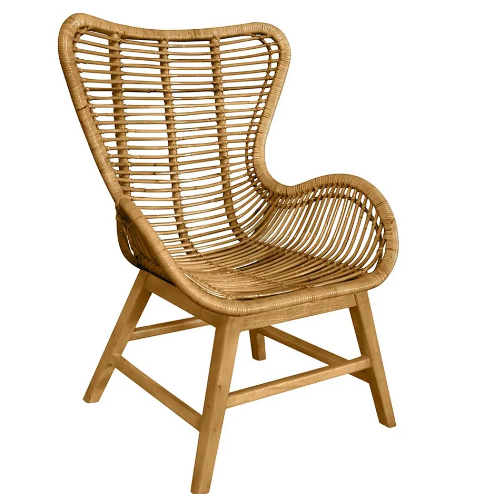 Wohnen Sessel<Fledermaus Sessel aus Rattan - Krems