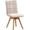 Wohnen Stühle<Flockstoff-Stühle in Beige - Drojan (2er Set)