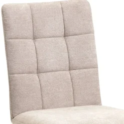 Wohnen Stühle<Flockstoff-Stühle in Beige - Drojan (2er Set)