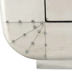 Wohnen Garderoben<Flugzeug Design Flurmöbel aus Alu - Pilot (vierteilig)