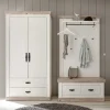 Wohnen Garderoben<Flur Garderobe & Bank & Schrank - Nedita (dreiteilig)