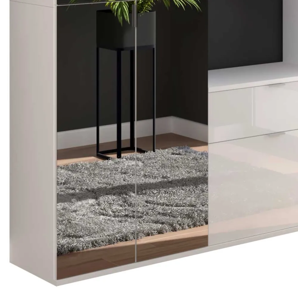 Wohnen Garderoben<Flur Möbelblock kompakt 152x193x34 cm - Ejulia (dreiteilig)