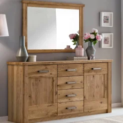 Wohnen Garderoben<Flur Sideboard und Spiegel Set - Riostar (zweiteilig)