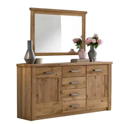 Wohnen Garderoben<Flur Sideboard und Spiegel Set - Riostar (zweiteilig)