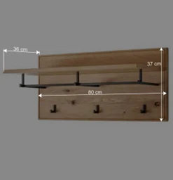Wohnen Garderoben<Flureinrichtung aus Asteiche Massivholz - Zonga (sechsteilig)