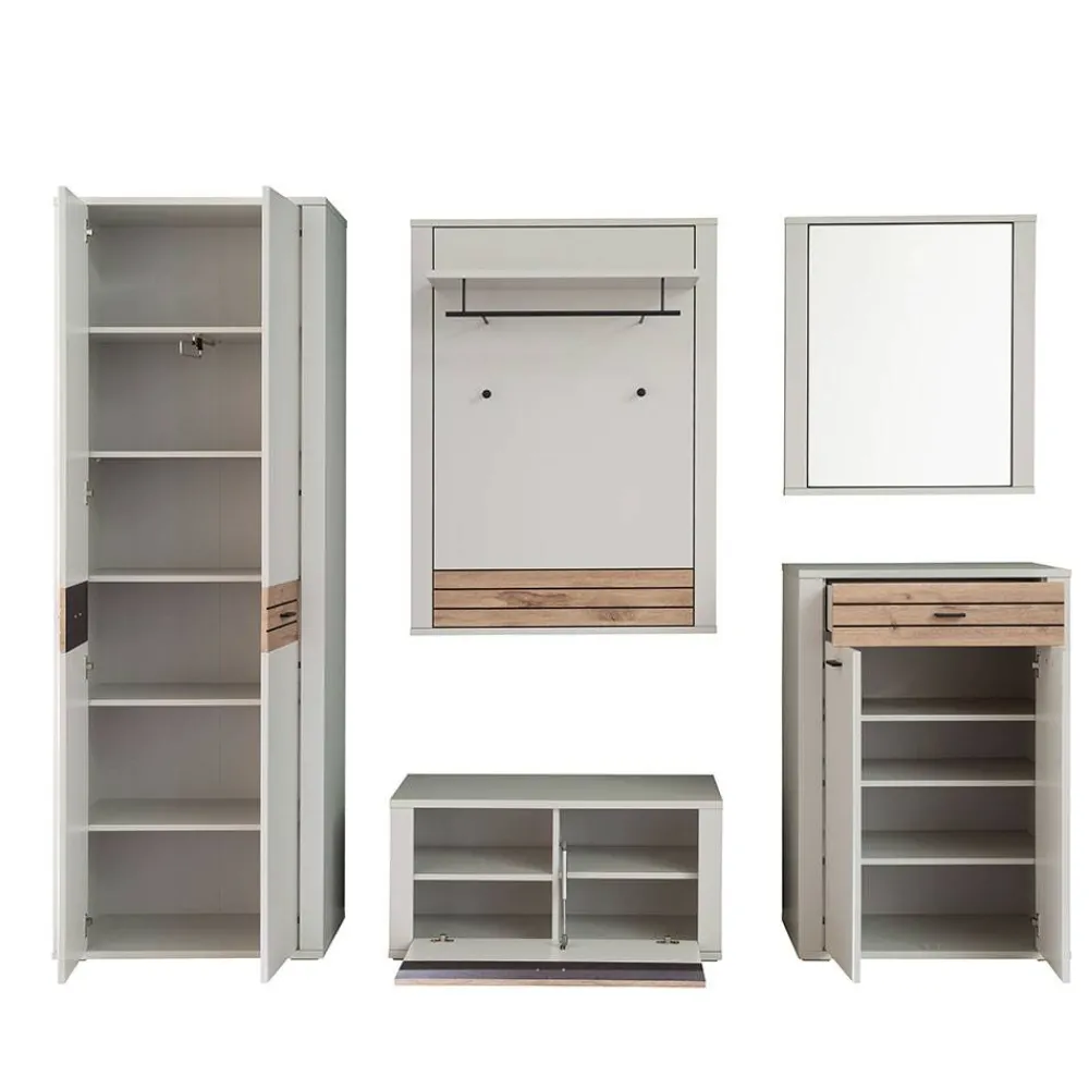 Wohnen Garderoben<Flureinrichtung Komplettset modern - Ballina (fünfteilig)