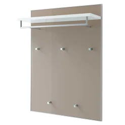 Wohnen Garderoben<Flurgarderobe Srocca in Taupe Glas beschichtet