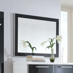 Wohnen Garderoben<Flurgarderobenset Liotra in Weiß Anthrazit Glas beschichtet (vierteilig)
