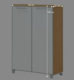 Wohnen Garderoben<Flurgarderobenset Wynoca in Weiß Glas beschichtet (fünfteilig)