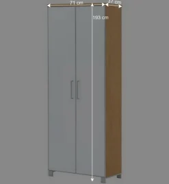 Wohnen Garderoben<Flurgarderobenset Wynoca in Weiß Glas beschichtet (fünfteilig)