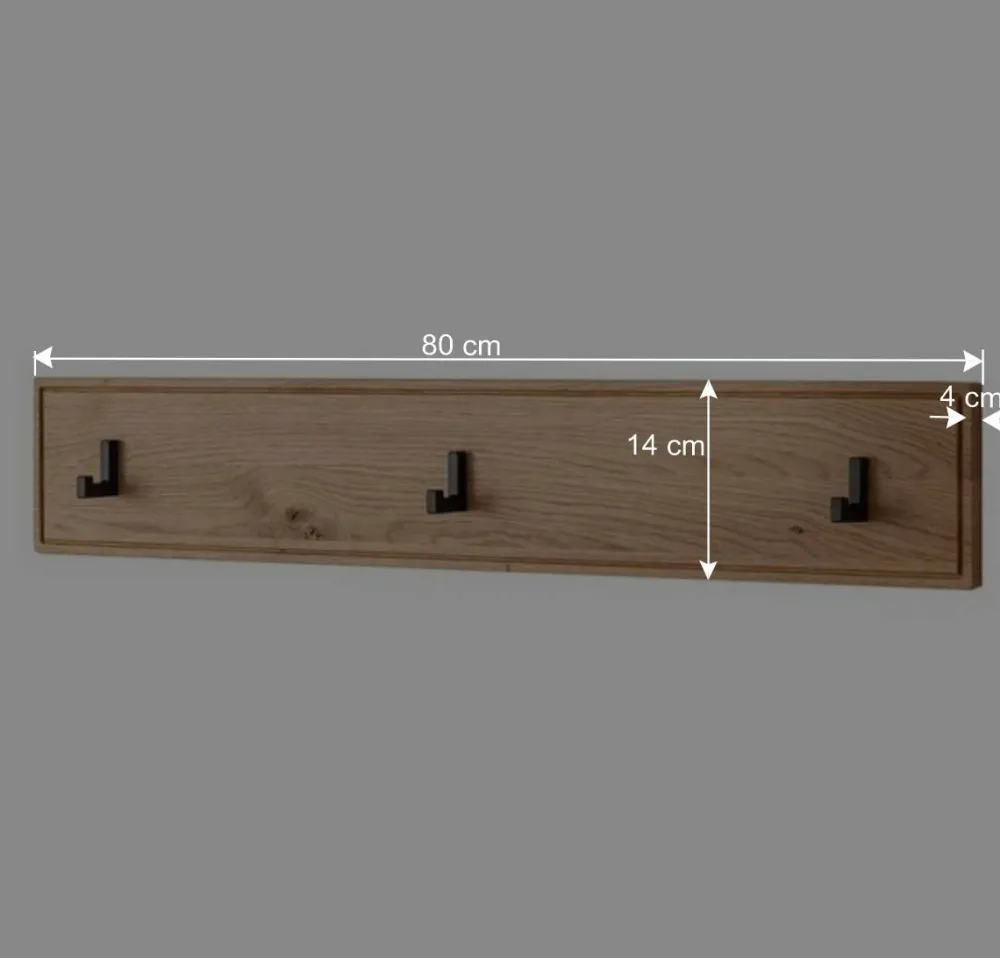 Wohnen Garderoben<Flurmöbel Set aus Asteiche Massivholz - Zonga (fünfteilig)