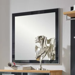 Wohnen Garderoben<Flurmöbel Set Lalaika in Anthrazit Glas beschichtet (dreiteilig)
