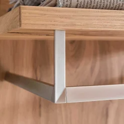 Wohnen Garderoben<Flurmöbel Set mit Furnier Balkeneiche Macusos & Glas Anthrazit (vierteilig)