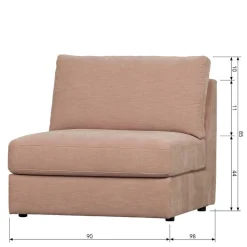Wohnen Sofas<Fünf Couchelemente - modulare Wohnlandschaft - Iliana