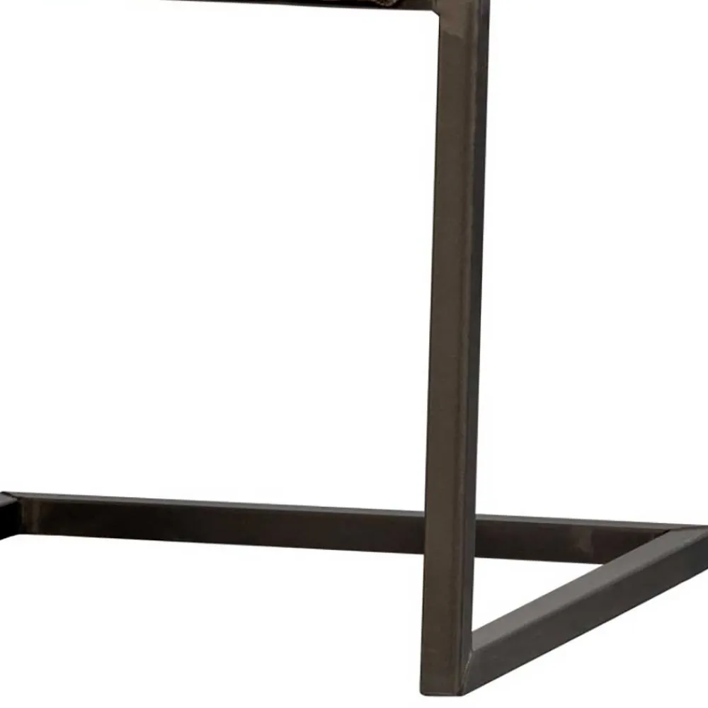 Wohnen Sessel|Stühle<Freischwinger Armlehnenstuhl in Braun meliert - Sicilia (2er Set)