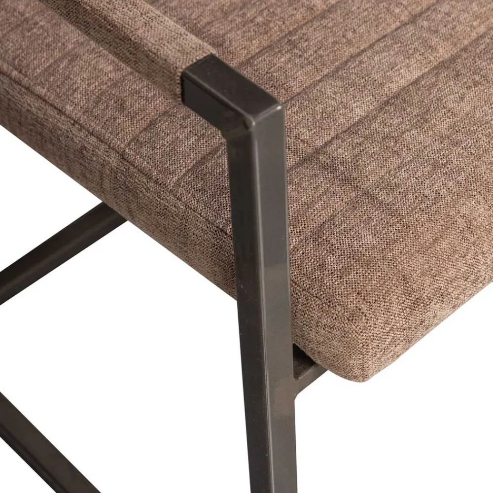 Wohnen Sessel|Stühle<Freischwinger Armlehnenstuhl in Braun meliert - Sicilia (2er Set)