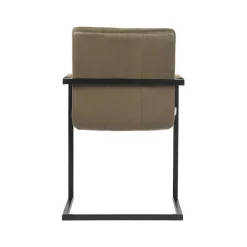 Wohnen Sessel|Stühle<Freischwinger Armlehnenstuhl in Oliv Grün - Musashy