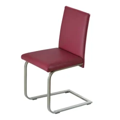 Wohnen Sessel|Stühle<Freischwinger Clamina in Rot Kunstleder