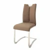 Wohnen Sessel<Freischwinger in Cappuccino Braun - Ennya (2er Set)