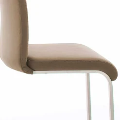 Wohnen Sessel<Freischwinger in Cappuccino Braun - Ennya (2er Set)