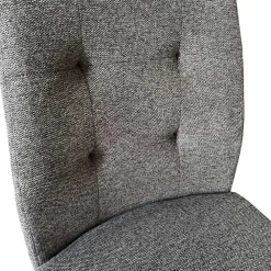 Wohnen Sessel<Freischwinger Polsterstühle in Dunkelgrau - Zinova (2er Set)