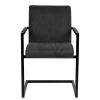 Wohnen Sessel|Stühle<Freischwinger Sessel in Anthrazit & Schwarz - Tressur (2er Set)