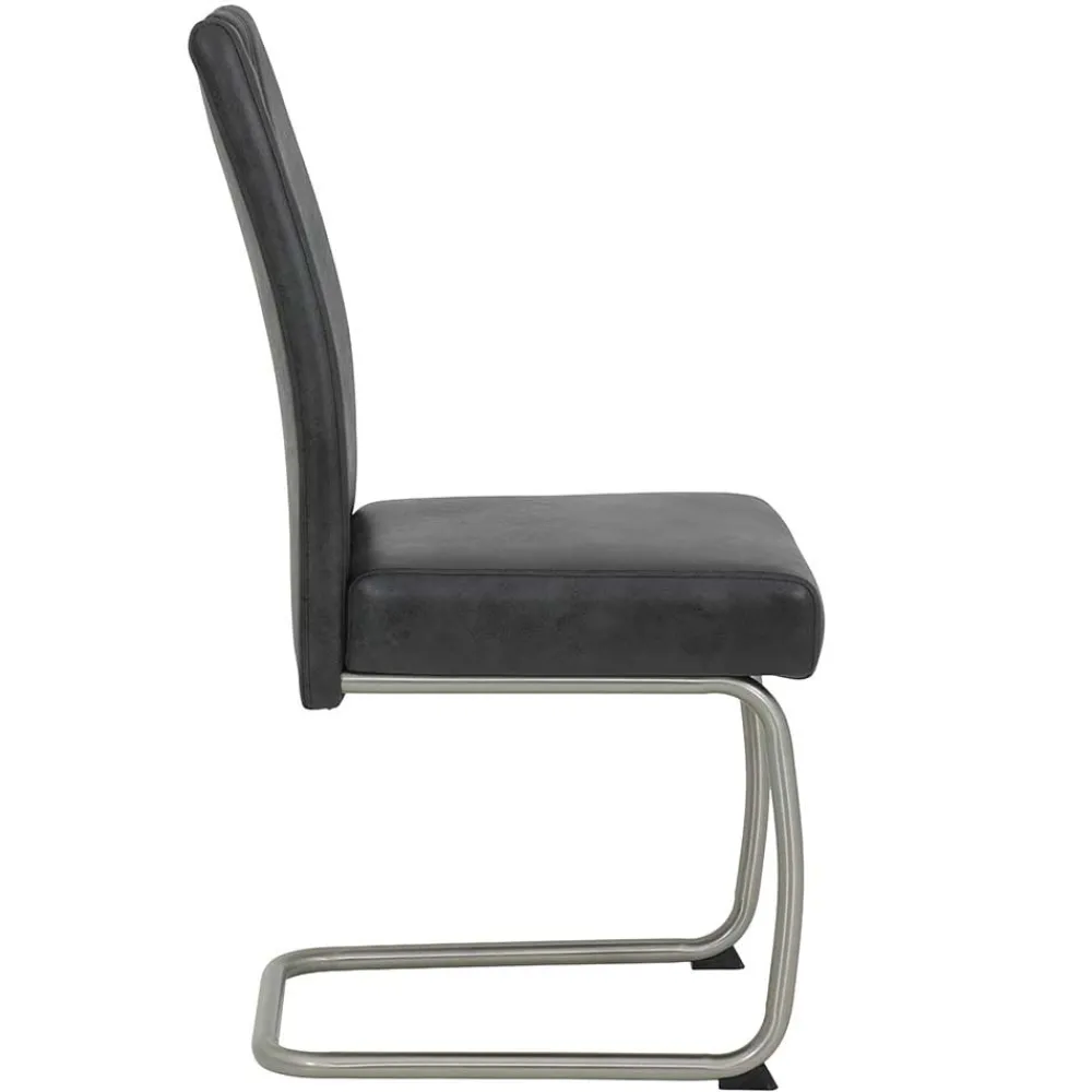 Wohnen Sessel<Freischwinger Stühle aus Microfaser - Fucio (Set)