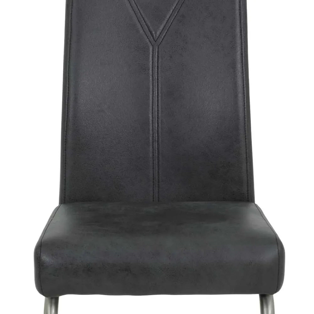 Wohnen Sessel<Freischwinger Stühle aus Microfaser - Fucio (Set)