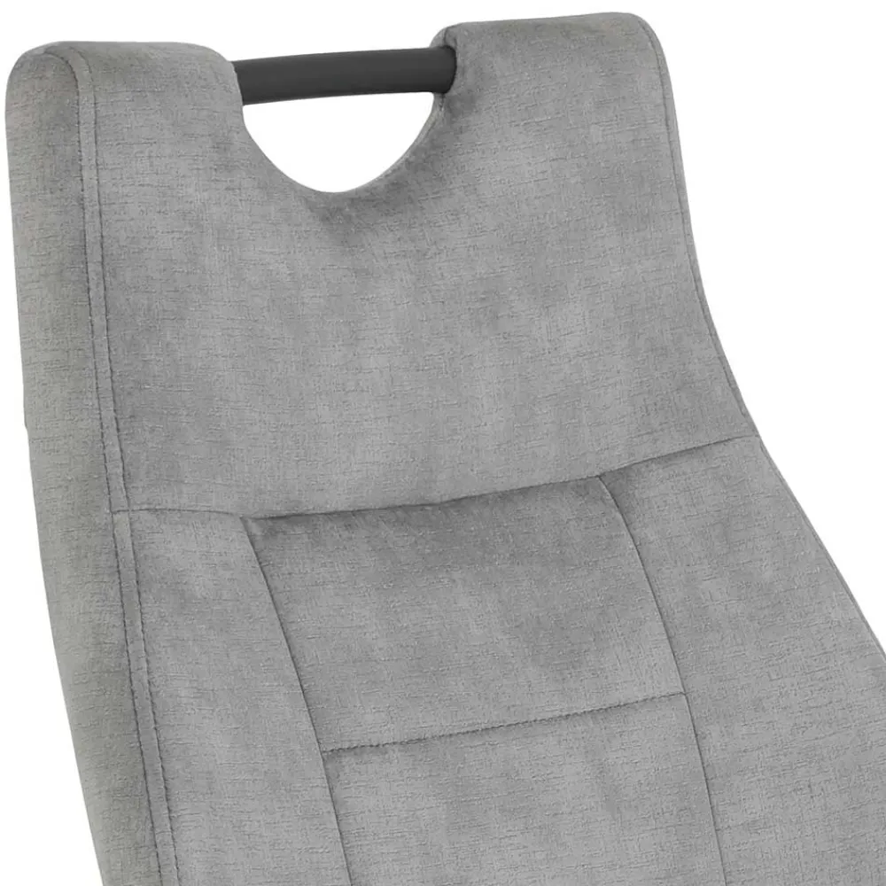 Wohnen Sessel|Stühle<Freischwinger Stuhl in Silbergrau - Riakust (2er Set)