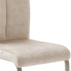 Wohnen Sessel<Freischwinger-Polsterstühle in Creme - Sevilaca (4er Set)