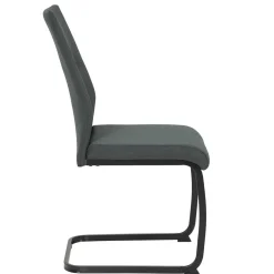 Wohnen Sessel|Stühle<Freischwingerstühle in Anthrazit & Schwarz - Wady (Set)