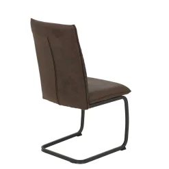 Wohnen Sessel<Freischwingerstühle in Braun Microfaser - Francara (Set)