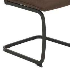 Wohnen Sessel<Freischwingerstühle in Braun Microfaser - Francara (Set)