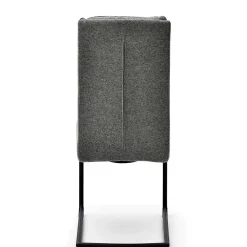 Wohnen Sessel|Stühle<Freischwingerstühle in Grau Strukturstoff - Pizaras (2er Set)