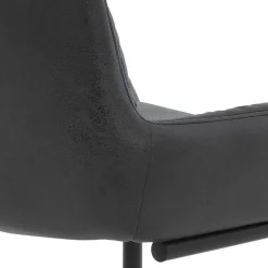 Wohnen Sessel|Stühle<Freischwingerstuhl in Anthrazit Microfaser - Settas (Set)