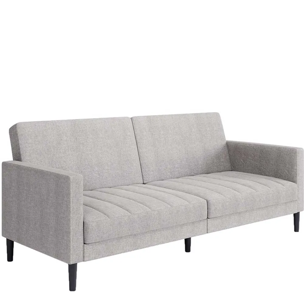 Wohnen Betten|Sofas<Funktionscouch in Hellgrau und Schwarz - Logion