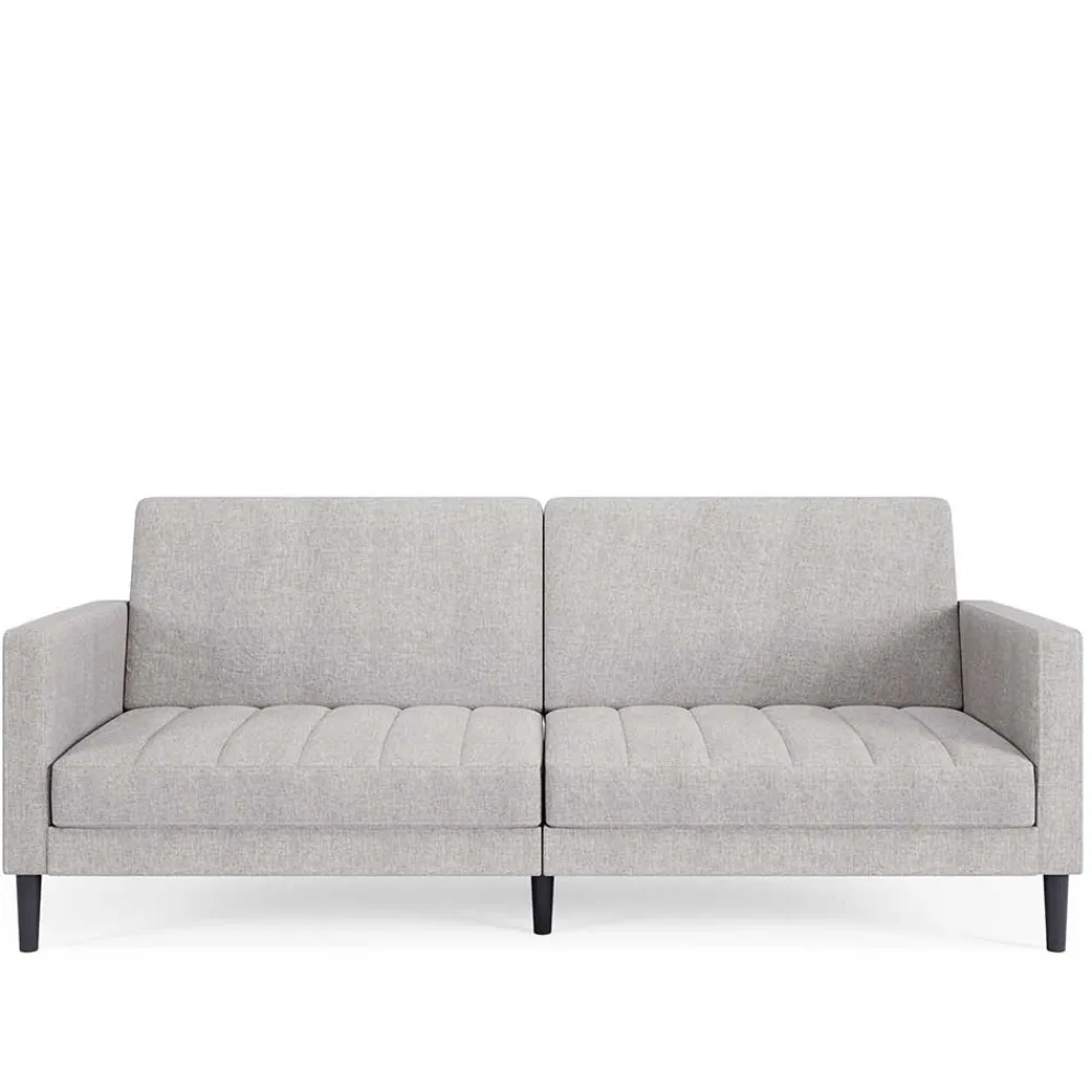 Wohnen Betten|Sofas<Funktionscouch in Hellgrau und Schwarz - Logion