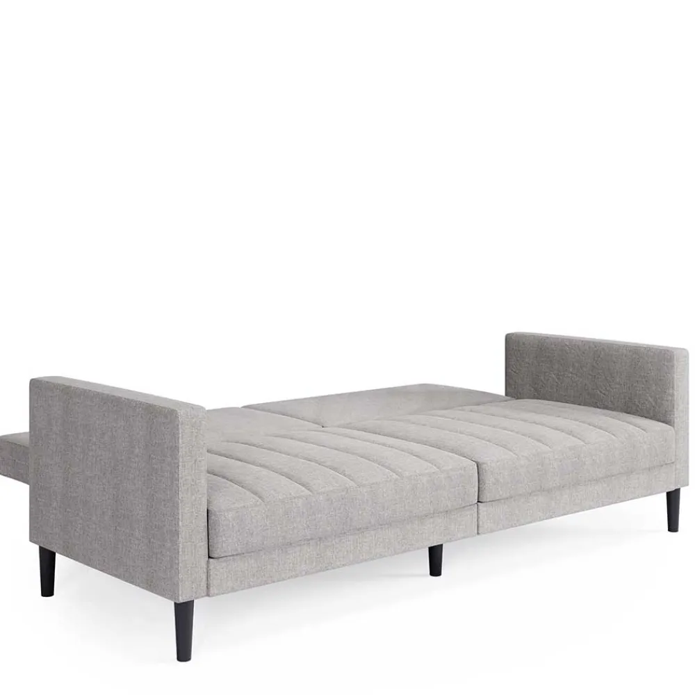 Wohnen Betten|Sofas<Funktionscouch in Hellgrau und Schwarz - Logion