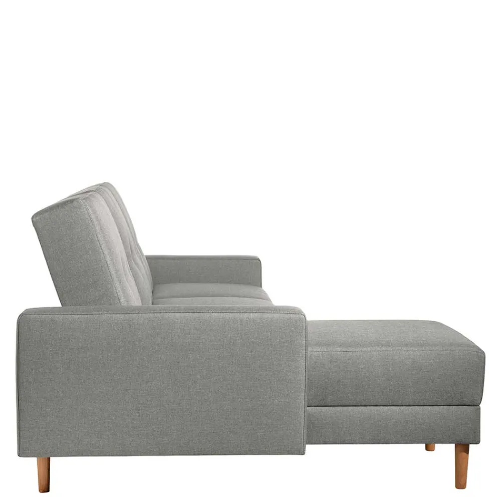 Wohnen Sofas<Funktionsecke in Hellgrau mit Erle - Manoja (zweiteilig)