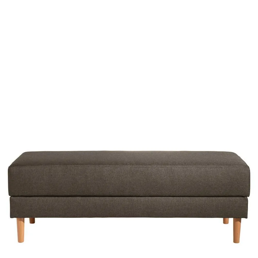 Wohnen Betten|Sofas<Funktionsecksofa in Braun mit Erle - Iljona (zweiteilig)