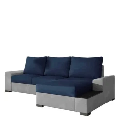 Wohnen Betten|Sofas<Funktionssofa in Dunkelblau und Hellgrau - Uminga