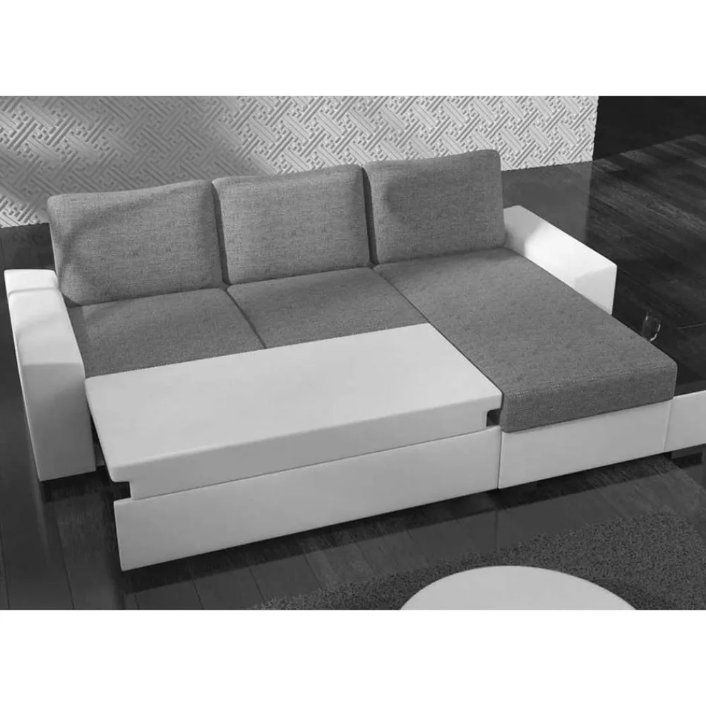 Wohnen Betten|Sofas<Funktionssofa in Dunkelblau und Hellgrau - Uminga