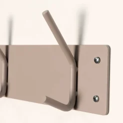 Wohnen Garderoben<Garderobe Hakenleiste in Taupe - Simorica