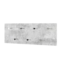 Wohnen Garderoben<Garderobe in Beton Optik Vessina mit 7 Knopf Haken