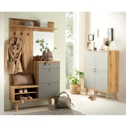 Wohnen Garderoben<Garderobe und Highboard Set - Oliva (zweiteilig)