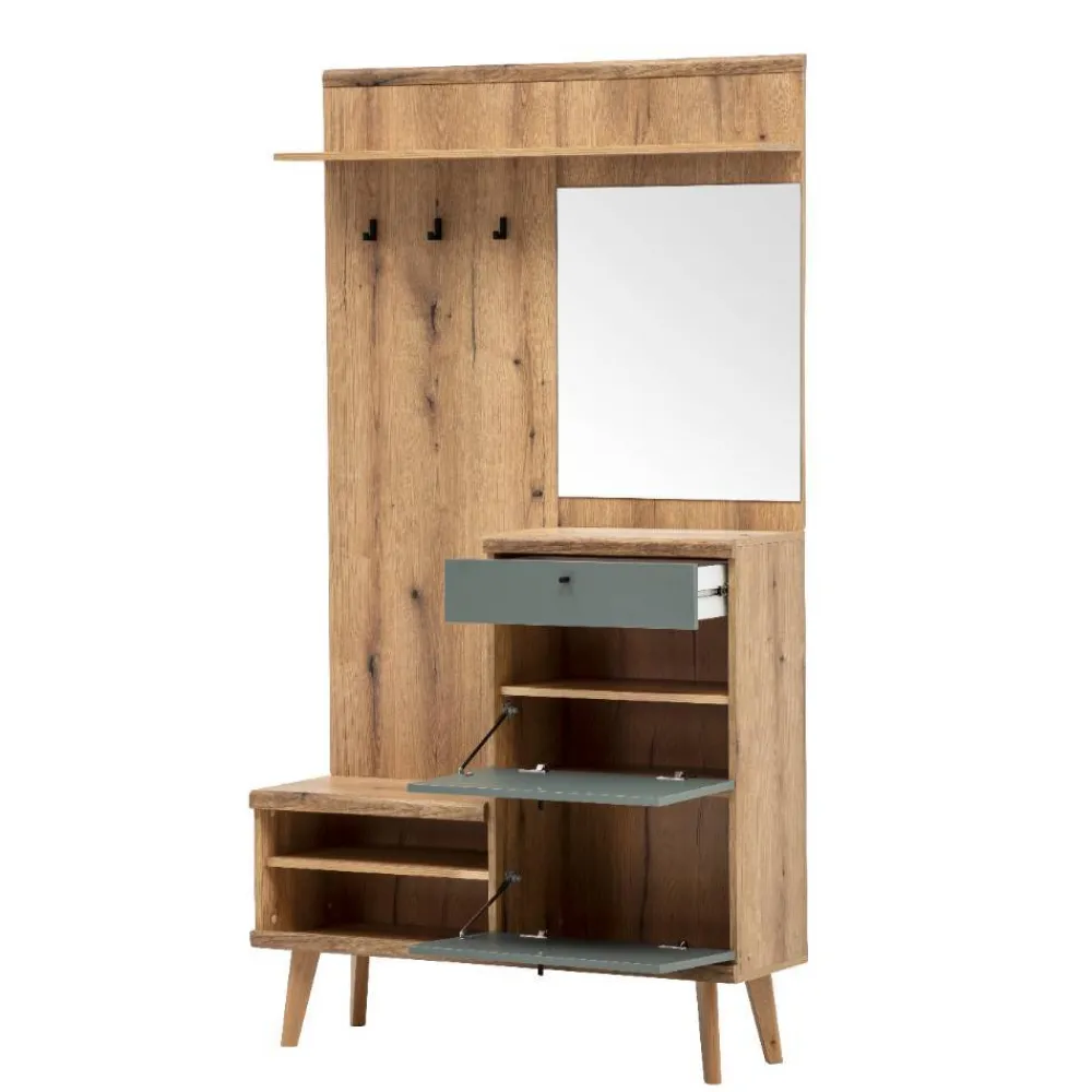 Wohnen Garderoben<Garderobe und Highboard Set - Oliva (zweiteilig)