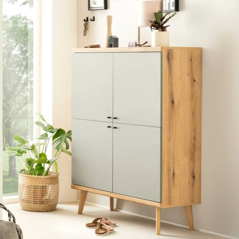 Wohnen Garderoben<Garderobe und Highboard Set - Oliva (zweiteilig)