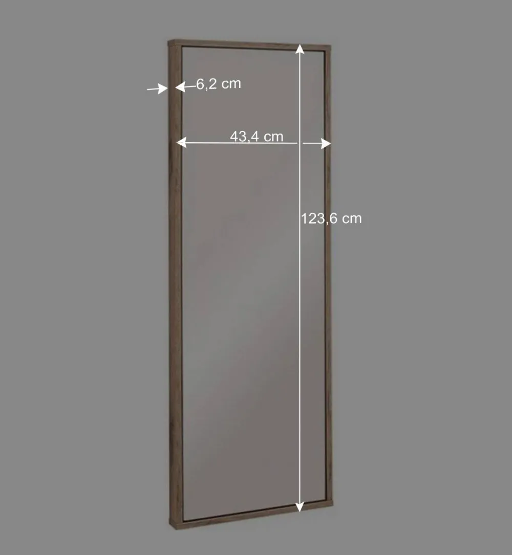 Wohnen Garderoben<Garderobe und Spiegel Set in Wildeiche - Vapposia (zweiteilig)