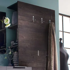 Wohnen Garderoben<Garderobenset Badija in Anthrazit Wenge Braun (dreiteilig)